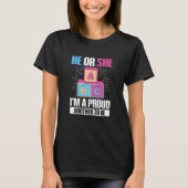 Kids Gender Reveal Party for a Gender Reveal Broth T-Shirt (Vorderseite)
