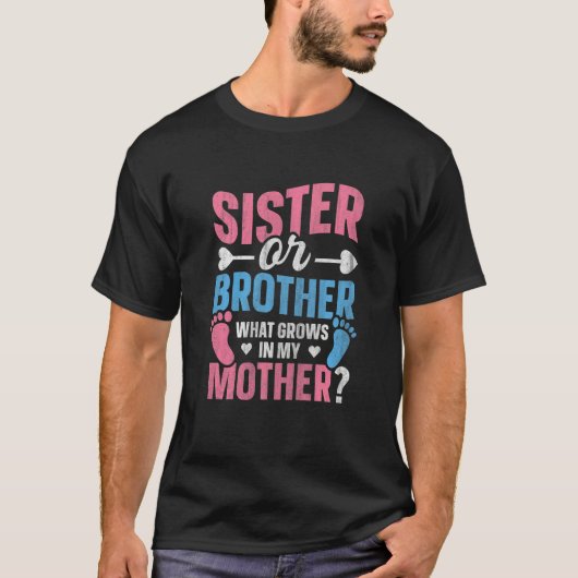 Kids Gender Reveal Quote for a Gender Reveal Son o T-Shirt (Vorderseite)