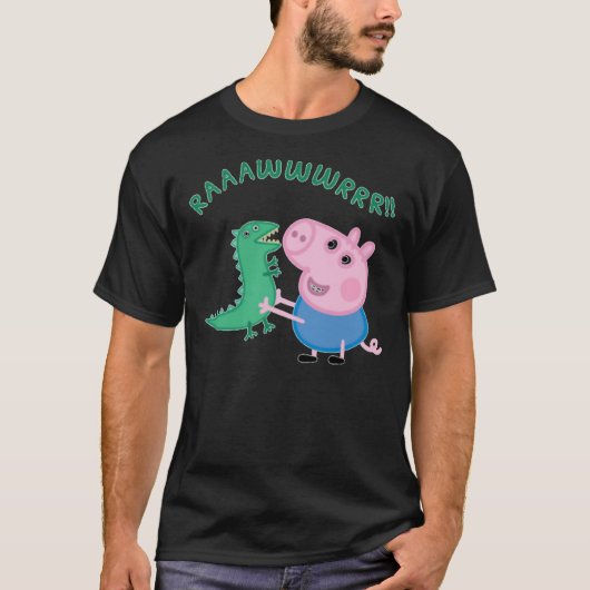 Kids George Pig Sticker T-Shirt (Vorderseite)
