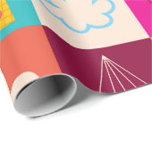 Kids Geschenkpapier Nahtloses Muster (Rolleneckpunkt)