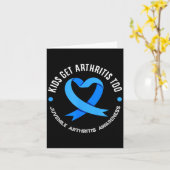 Kids Get Arthritis Too Juvenile Arthritis Awarenes Karte (Gelbe Blume)
