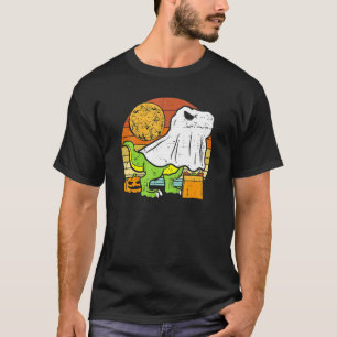 Kids Ghost Dinosaur Dino Trex Moon Candy Kleinkind T-Shirt
