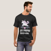 Kids Gigi and Pawpaw Love Me Grandchild Unicorn T-Shirt (Vorne ganz)
