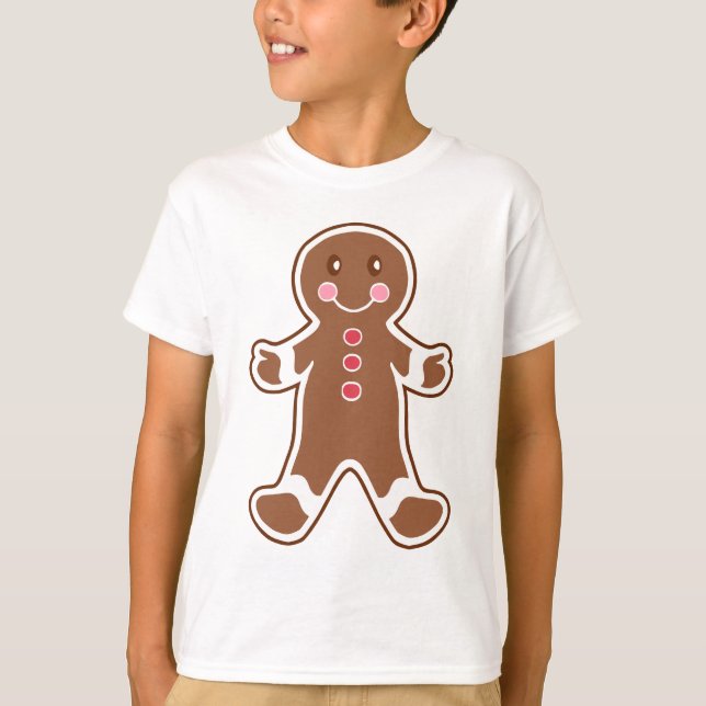 Kid's Gingerbread Boy T - Shirt (Vorderseite)