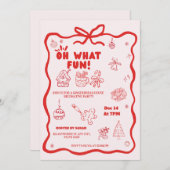 kids Gingerbread Decorating Party Invitation Einladung (Vorne/Hinten)