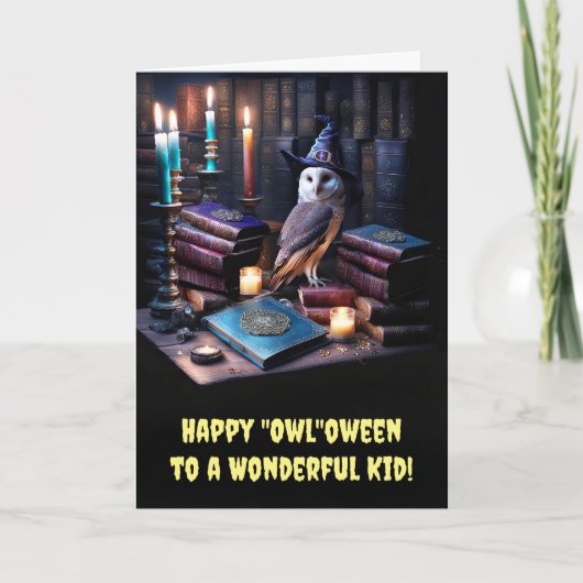 Kids glücklich Halloween Magische Schüssel und Büc Karte (Vorderseite)