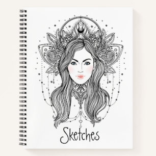Kids Goddess Sketches Notizblock