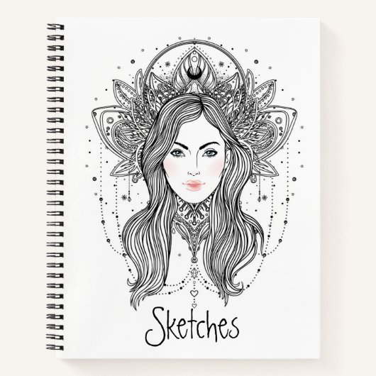 Kids Goddess Sketches Notizblock (Vorderseite)