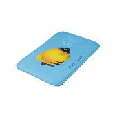 Kids Gold Fisch auf Light Blue Badematte (Schrägansicht)