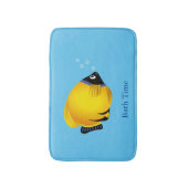 Kids Gold Fisch auf Light Blue Badematte (Vorderseite Vertikal)