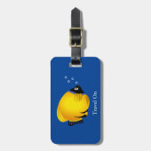 Kids Gold Fish personalisieren Gepäckanhänger (Vorderseite vertikal)