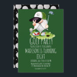 Kids Golf Balls Gnome Birthday Party Einladung<br><div class="desc">Golf Einladungen für Geburtstagsparty-Textured Golf Balls und Gnome</div>
