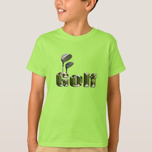 Kids Golf Clubs und Dimensions Logo Tshirt, T-Shirt (Vorderseite)
