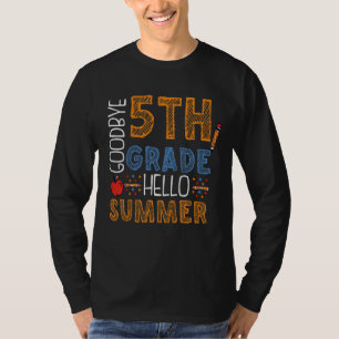 Kids Goodbye 5th Grade Hallo Sommer Fünfte Klasse T-Shirt