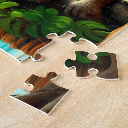Kids Gorillas Jigsaw Puzzle - Tropical (Seite)