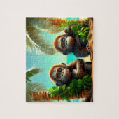 Kids Gorillas Jigsaw Puzzle - Tropical (Vertikal)