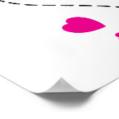 Kids grafische Ladybird/Ladybugs Mädchen benennen  Poster (Ecke)