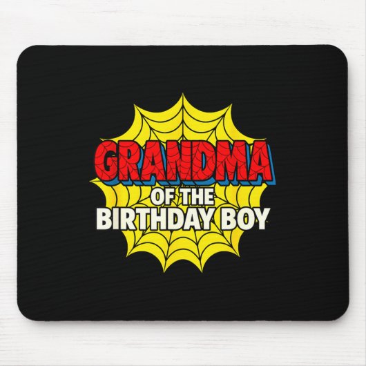 Kids Grandma Of The Birthday Boy Sder Theme Party  Mousepad (Vorne)