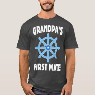 Kids Grandpas First Mate Grandson Segeln T-Shirt