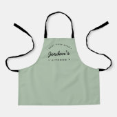 Kid's Green Best Koch je Custom Kitchen Geschenk Schürze (Vorderseite)