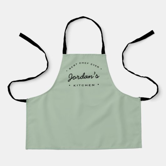 Kid's Green Best Koch je Custom Kitchen Geschenk Schürze (Vorderseite)