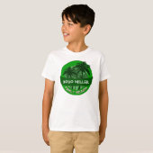 Kids Green Palme individuelle Name Wiedersehen-Shi T-Shirt (Vorne ganz)