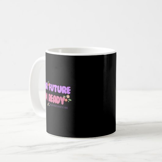 Kids Groovy Motivated Quote, I'm Ready For 1st Day Kaffeetasse (Vorderseite Links)