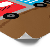 Kids Growth Construction Trucks Poster (Ecke)