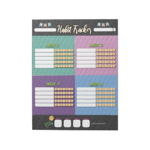 KIDS HABIT TRACKER Notepad Notizblock