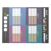 KIDS HABIT TRACKER Notepad Notizblock (Vorderseite)