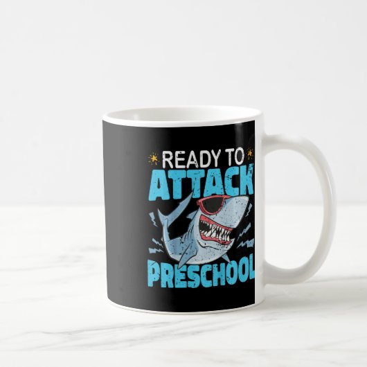 Kids-Hai Ready To Attack Vorschulkinder Erster Da Kaffeetasse (Rechts)