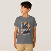 Kids Halloween 2026 T - Shirt - Süße Tier Design (Vorne ganz)