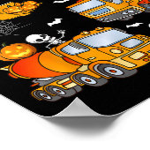 Kids Halloween Construction Trucks Costume Toddler Poster (Ecke)