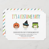 Kids Halloween Costume Party Einladung (Vorne/Hinten)