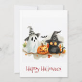 Kids Halloween Costume Party Einladung (Rückseite)