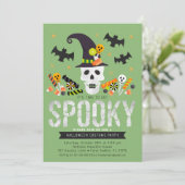 Kids Halloween Costume Party Einladung (Stehend Vorderseite)