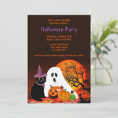 Kids Halloween Costume Party Einladung (Stehend Vorderseite)