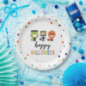 Kids Halloween Costume Party farbenfroh Pappteller (Party)