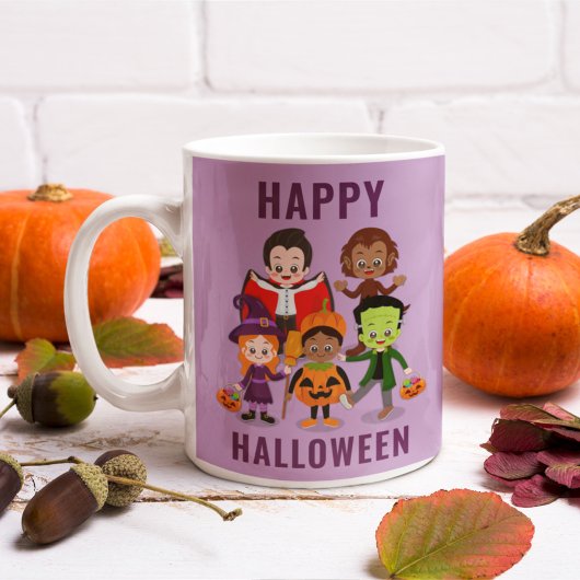 Kids Halloween Costume Party Individuelle Name Kaffeetasse