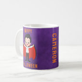 Kids Halloween Costume Vampire Individuelle Name Kaffeetasse (Vorderseite Links)