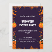 Kids Halloween Custom Party Einladung (Vorderseite)