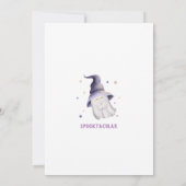 Kids Halloween Custom Party Niedlich Einladung (Rückseite)