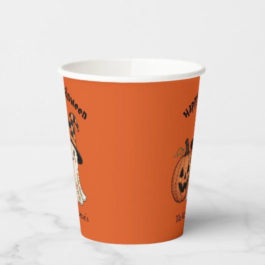 Kids Halloween Cute Ghost Pumpkin Party Pappbecher (Links)