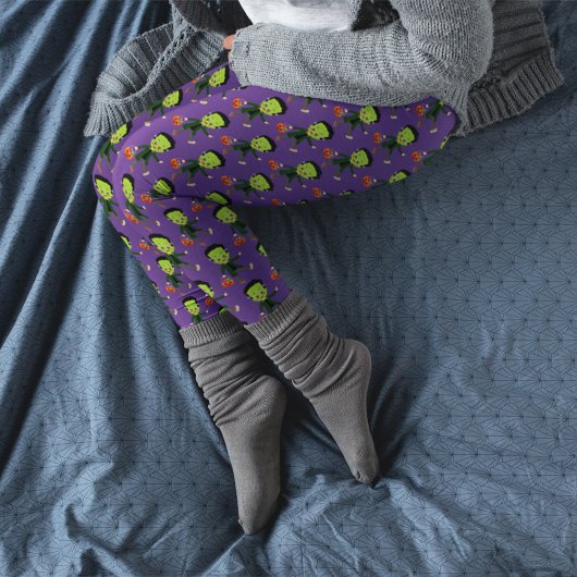 Kids-Halloween-Frankensteinkostüm Leggings
