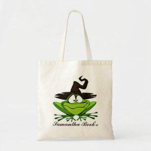 Kids Halloween Frosch Bibliothekstasche Tragetasche