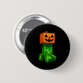 Kids Halloween Gamer Xel Jack O Lantern Pumpkin Bo Button (Vorne & Hinten)