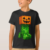 Kids Halloween Gamer Xel Jack O Lantern Pumpkin Bo T-Shirt (Vorderseite)