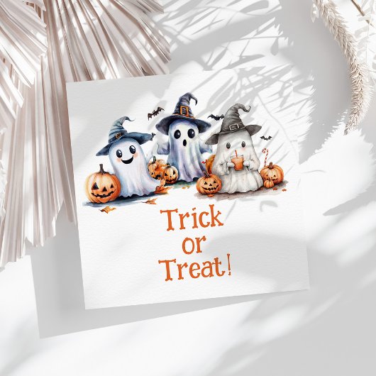 Kids Halloween Ghosts Bats Pumpkins Party Napkins Serviette