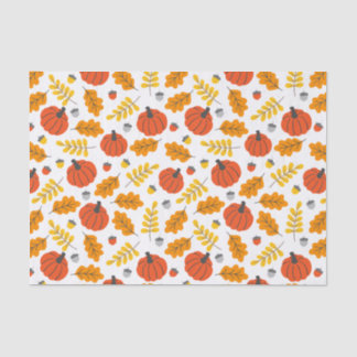 Kids Halloween Herbst Pumpkins Acorns Blätter Seidenpapier