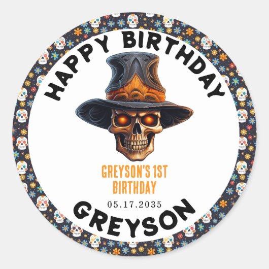 Kids Halloween Kids Party - Niedlich & Spooky Runder Aufkleber (Vorderseite)